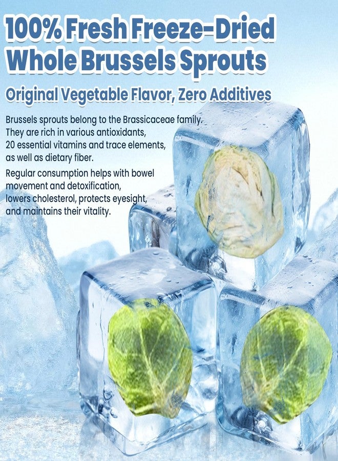 Tyotrbs Hamster Treats, Freeze Dried Brussels Sprouts Rabbit and Hamster Chew Treats Resealable Jar for Hamsters Bunny Guinea Pigs Groundhogs Natural Fiber Vitamin Snacks ( Rabbits, Chinchillas, Guinea Pigs) - Image 2